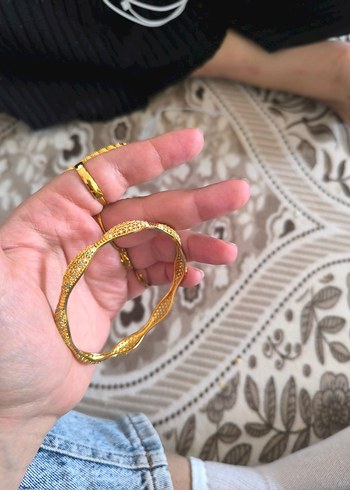 imitasyon Altın Renkli mineli bilezik - Görsel 2