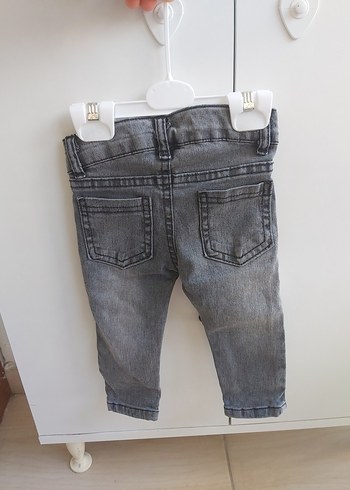 Diğer Gri Erkek Çocuk Dar Kesim Denim Pantolon