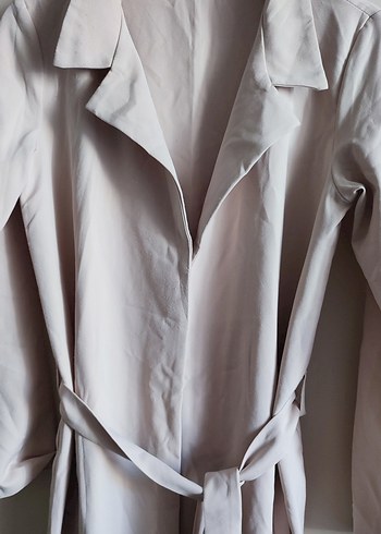 Diğer Bej Kadın Uzun Trench Coat