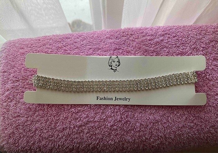 swarovski Taşlı chocker kolye