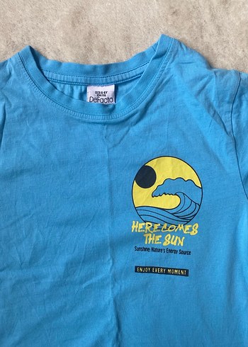 Mavi Baskılı Erkek Çocuk Tişörtü - Görsel 5