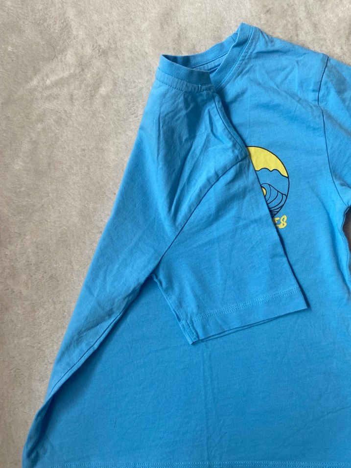 Mavi Baskılı Erkek Çocuk Tişörtü - Görsel 3