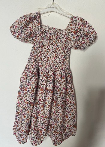 Çiçek Desenli Bohem Kız Elbisesi - Görsel 2