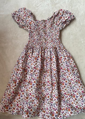 Çiçek Desenli Bohem Kız Elbisesi - Görsel 3