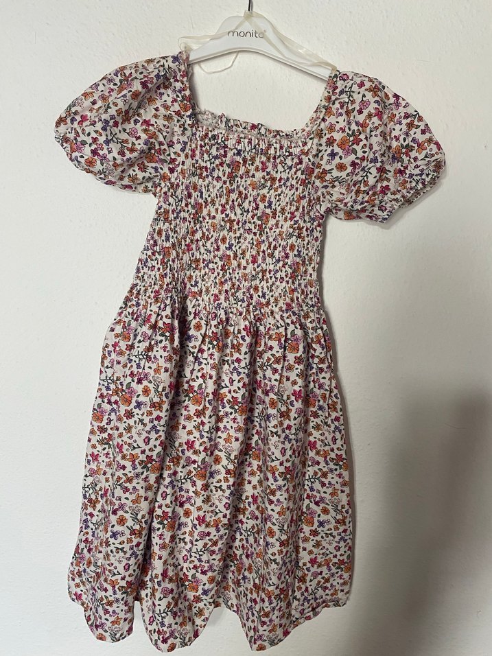 Çiçek Desenli Bohem Kız Elbisesi - Görsel 2