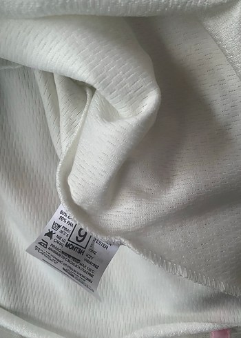 Kız Çocuk Beyaz Kürklü Düğmeli Ceket - Görsel 4