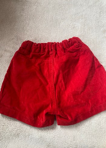 Kız Çocuk Kırmızı Payetli Rahat Şort - Görsel 2