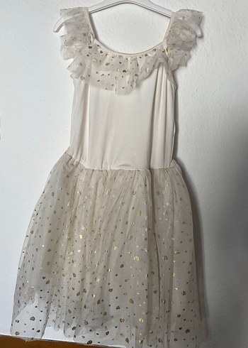 Kız Çocuk Beyaz Fırfırlı Elbise - Görsel 2