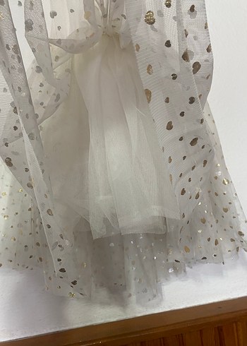 Kız Çocuk Beyaz Fırfırlı Elbise - Görsel 7