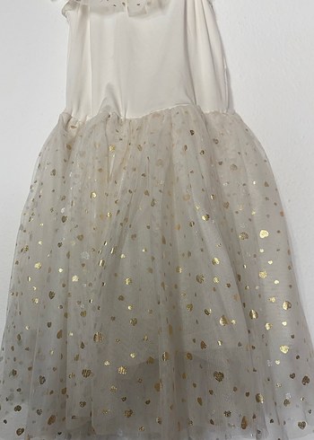 Kız Çocuk Beyaz Fırfırlı Elbise - Görsel 3