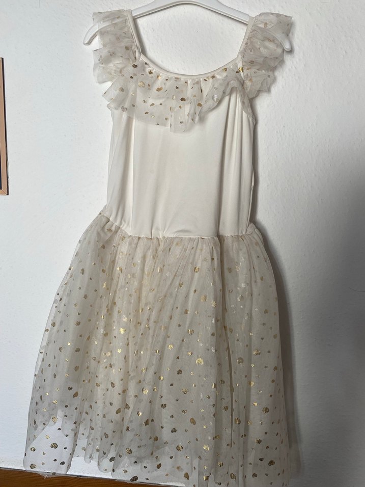 Kız Çocuk Beyaz Fırfırlı Elbise - Görsel 2