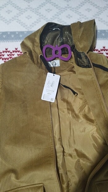 40 beden Selam kadife trençkot  - Görsel 9