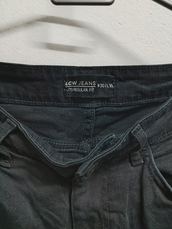 Erkek Siyah Kot Kemerli Mini Şort - Görsel 2