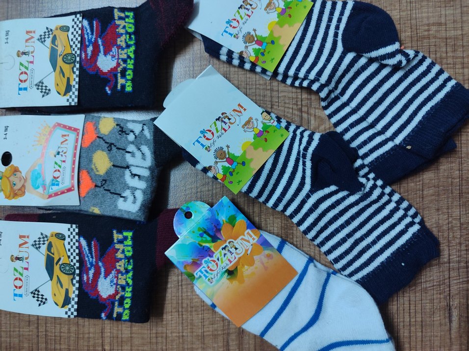 Erkek Çocuk Renkli Baskılı Çorap Seti - Görsel 2