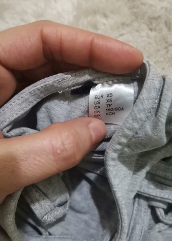 Gri Askılı V Yakalı bady - Görsel 4