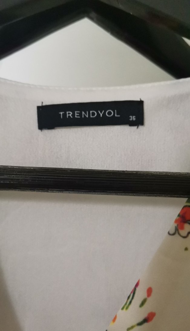 Beyaz Desenli Uzun Bohem Elbise - Görsel 3