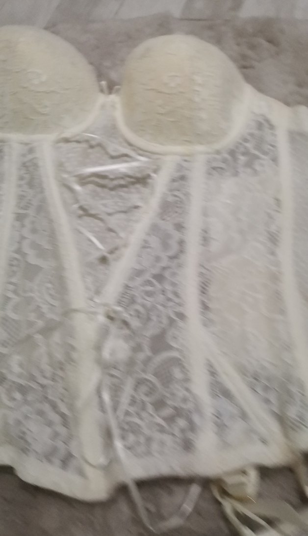 Beyaz Bohem Midi Dantel Büstiyer Sütyen Takımı - Görsel 3