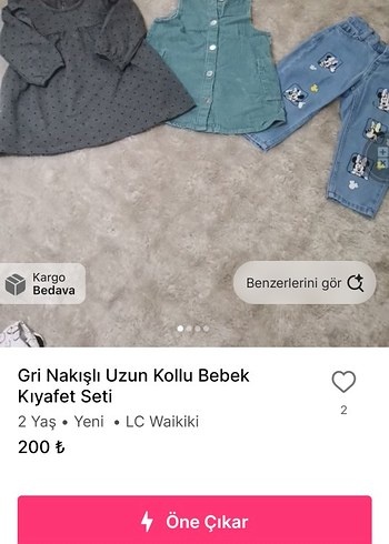 Uzun Kollu Gri Nakışlı Kız Elbisesi - Görsel 2