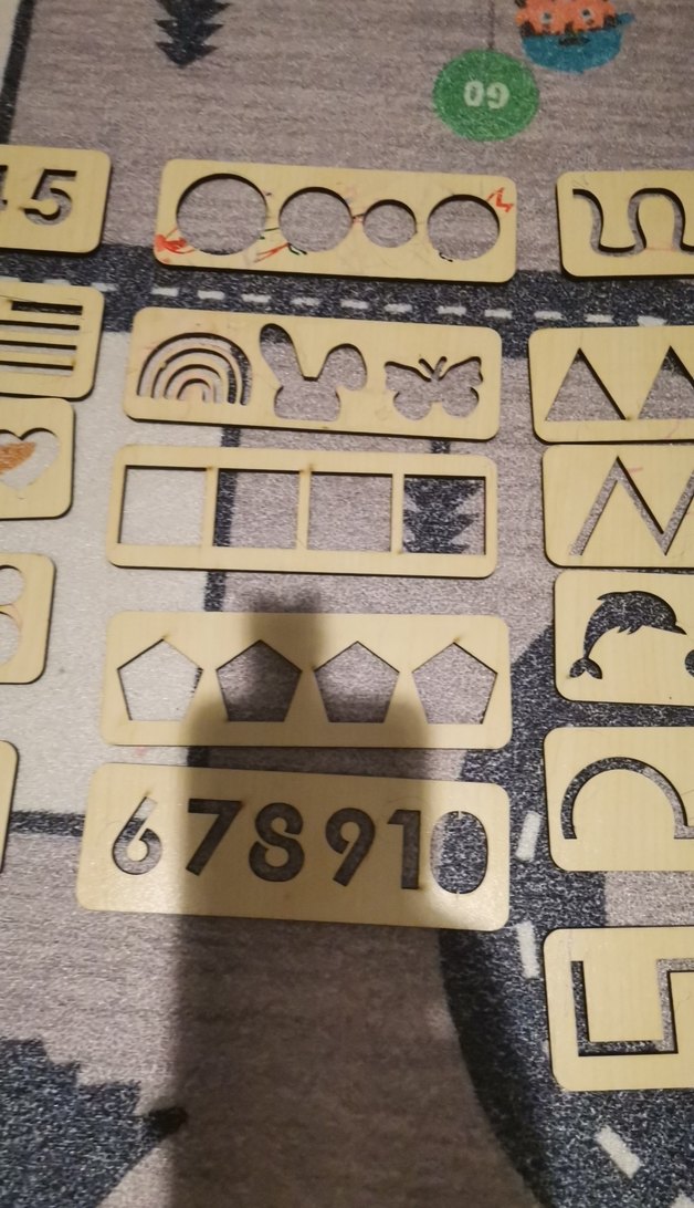 Ahşap Eğitici Oyuncak Seti - Renkli ve Çoklu Şekiller - Görsel 3