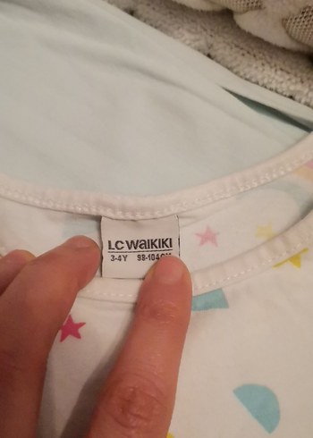 Kız Çocuk Çok Renkli Baskılı Kısa Kollu Tişört - Görsel 4