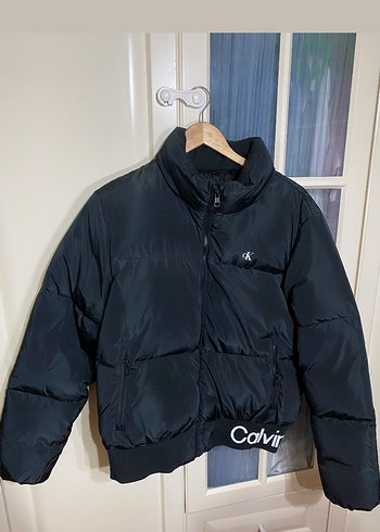 Calvin Klein Siyah Midi Mont - Görsel 2
