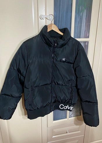 Calvin Klein Siyah Midi Mont - Görsel 5