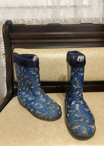 Koyu Mavi Yılan Desenli Erkek Bot - Görsel 2