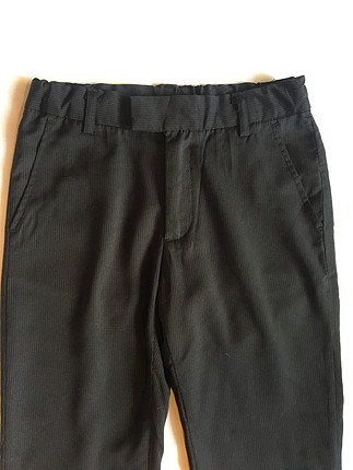 H&M H&M Siyah ve Çizgili Kumaş Pantolon