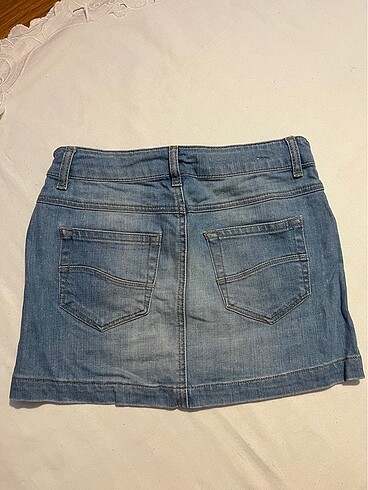 11-12 Yaş Beden lacivert Renk Benetton kız çocuk mini jean etek