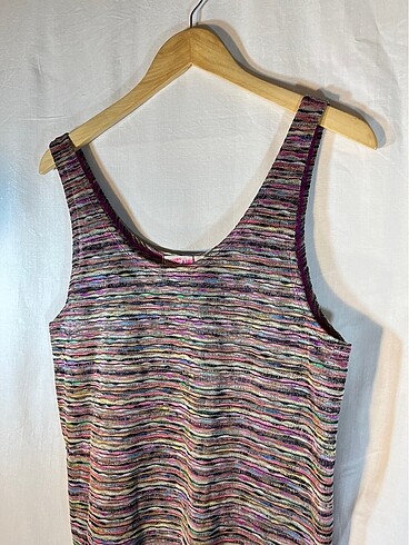 m Beden H&M renkli dokuma atlet tunik