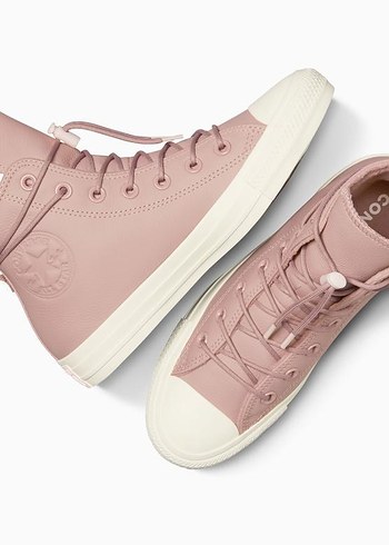 38 Beden pembe Renk Converse chuck taylor Pembe Kadın Spor Ayakkabı deri bot
