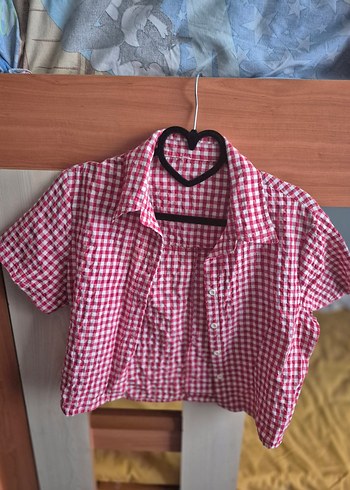 Kırmızı Ekose Kısa Kollu Gömlek