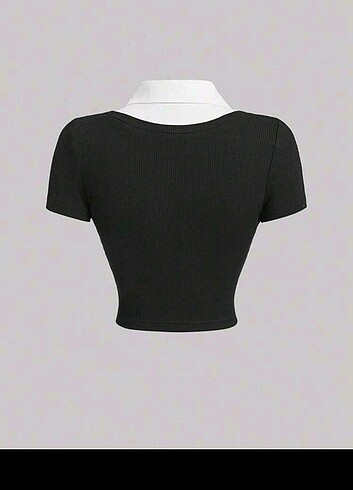 Sheinside Shein gömlek crop tshirt top