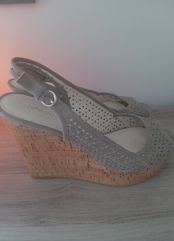 Nine West Nine West Dolgu Topuklu Sandalet Ayakkabı