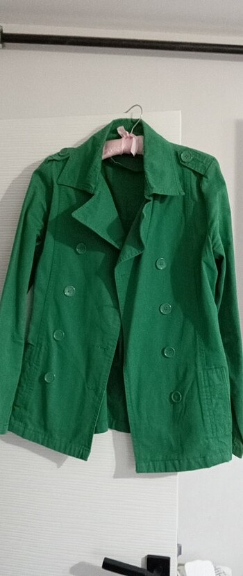 Koton Trençhcoat yeşil