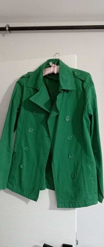 Trençhcoat yeşil