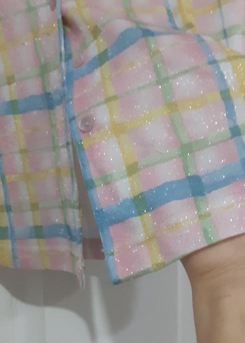 Kız Çocuk Pastel Renkli Uzun Kollu Gömlek - Görsel 2