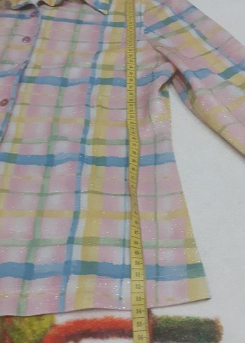 Kız Çocuk Pastel Renkli Uzun Kollu Gömlek - Görsel 9