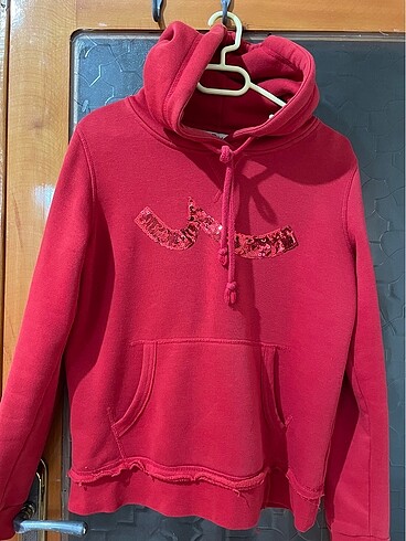 LTB Kırmızı Kapüşonlu Sweatshirt
