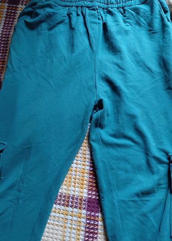 Kadın Yeşil Kemerli Rahat Sweatpant - Görsel 2