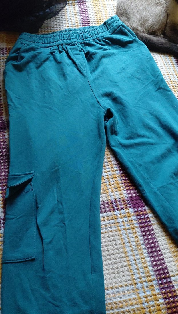 Kadın Yeşil Kemerli Rahat Sweatpant - Görsel 4