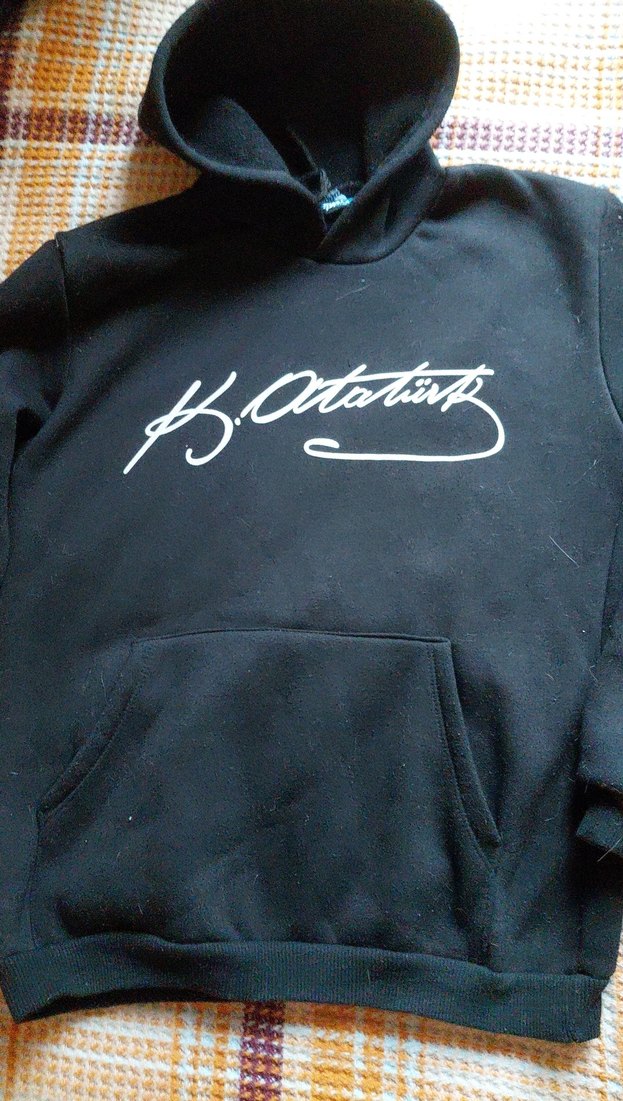 Kapüşonlu Siyah Erkek Sweatshirt - Görsel 2