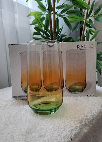 English Home Rakle 3 lü meşrubat bardağı