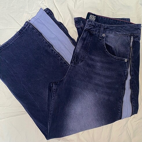 Diğer BDG Yandan Fermuarlı Baggy Jean