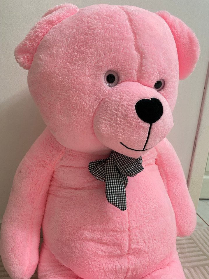 Pembe Büyük Peluş Ayı Oyuncak - Görsel 2