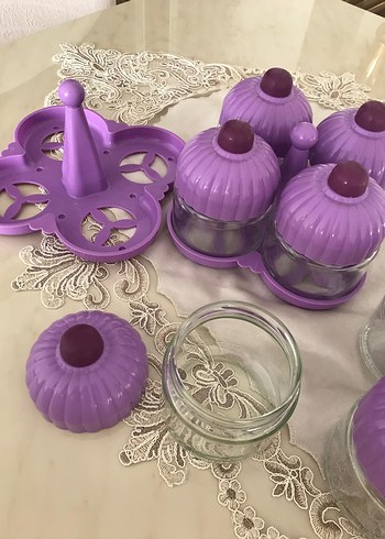 Mor Kapaklı 4'lü Baharatlık Seti - Görsel 5