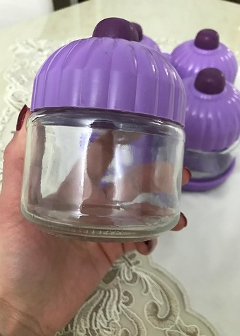 Mor Kapaklı 4'lü Baharatlık Seti - Görsel 2