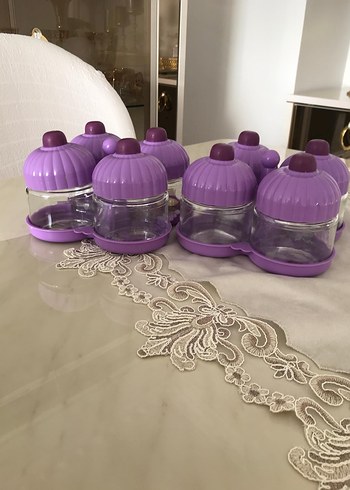 Mor Kapaklı 4'lü Baharatlık Seti - Görsel 4