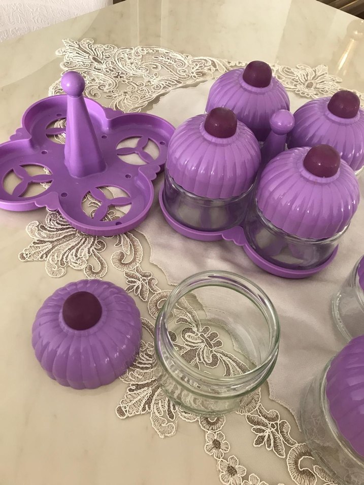 Mor Kapaklı 4'lü Baharatlık Seti - Görsel 5