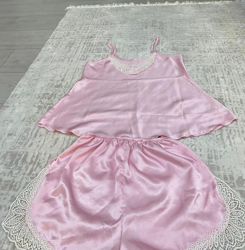 Saten Gecelik Takımı - Görsel 2